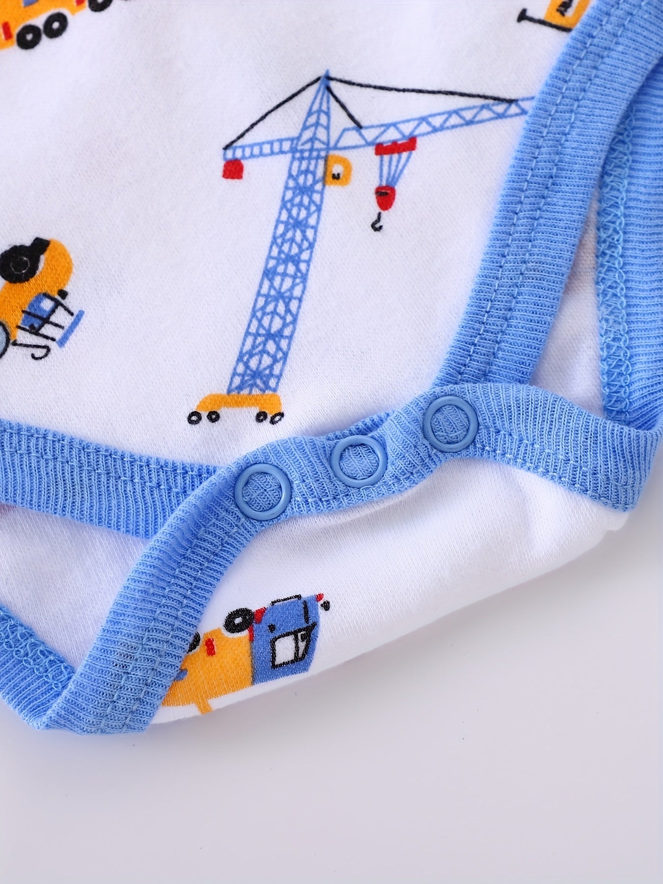 Eight Piece Newborn Boys Set Season Rompers With Embroidery