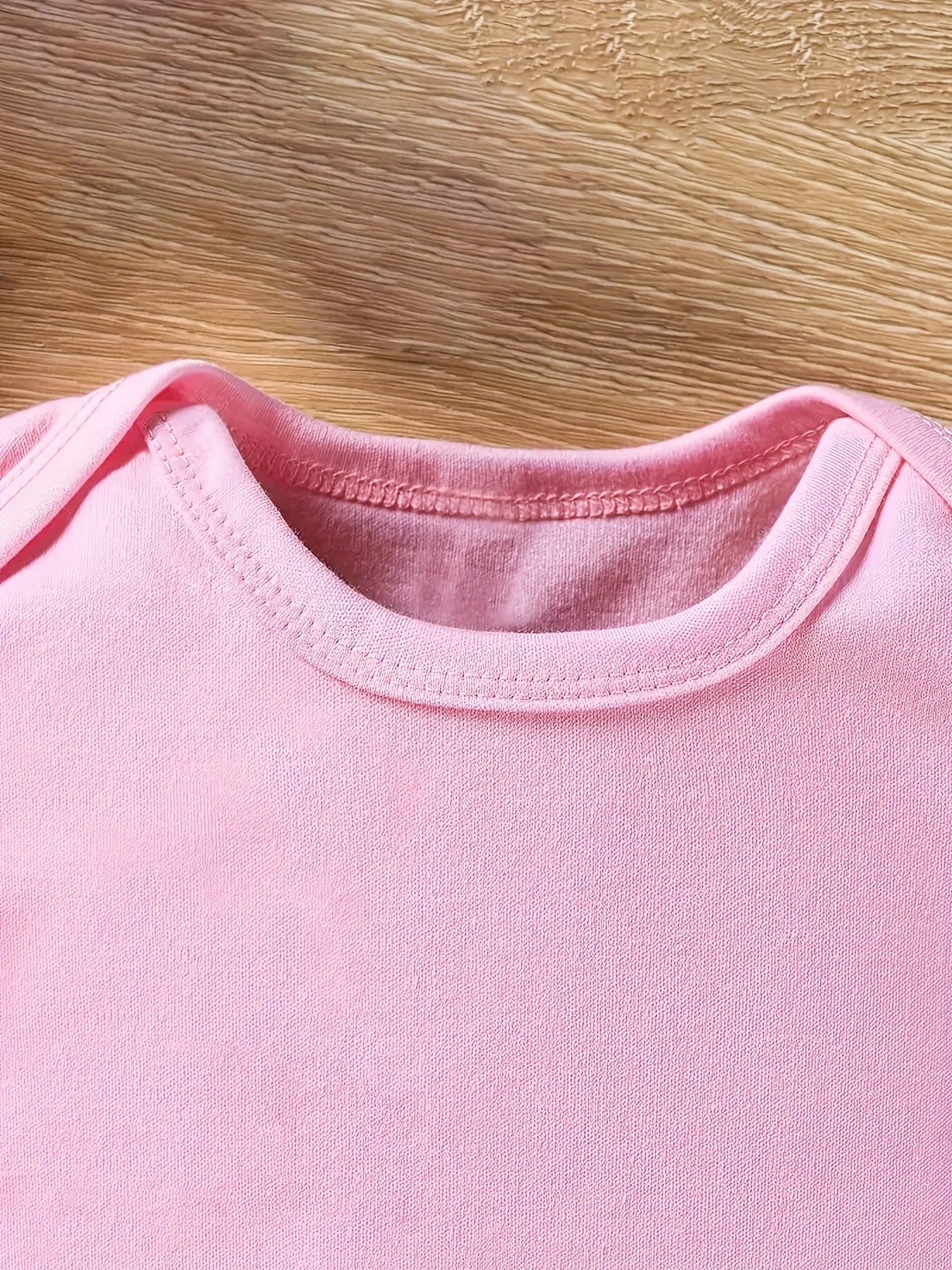 Disney Stitch Baby Onesie Soft Pink Cartoon Print Romper for All-Season Comfort