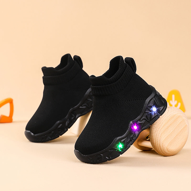Trendy Classic Light-Up Sneakers for Boys and Girls Comfortable Non-Slip Stylish Shoes