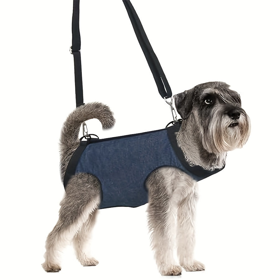 Pet Vest With Adjustable Breathable Straps Portable Dog Sling For Small Dogs Hind Leg Support Pet Vest With Adjustable Hind Leg Sling For Elderly Dogs, Paralyzed Dogs Walking, Without Battery