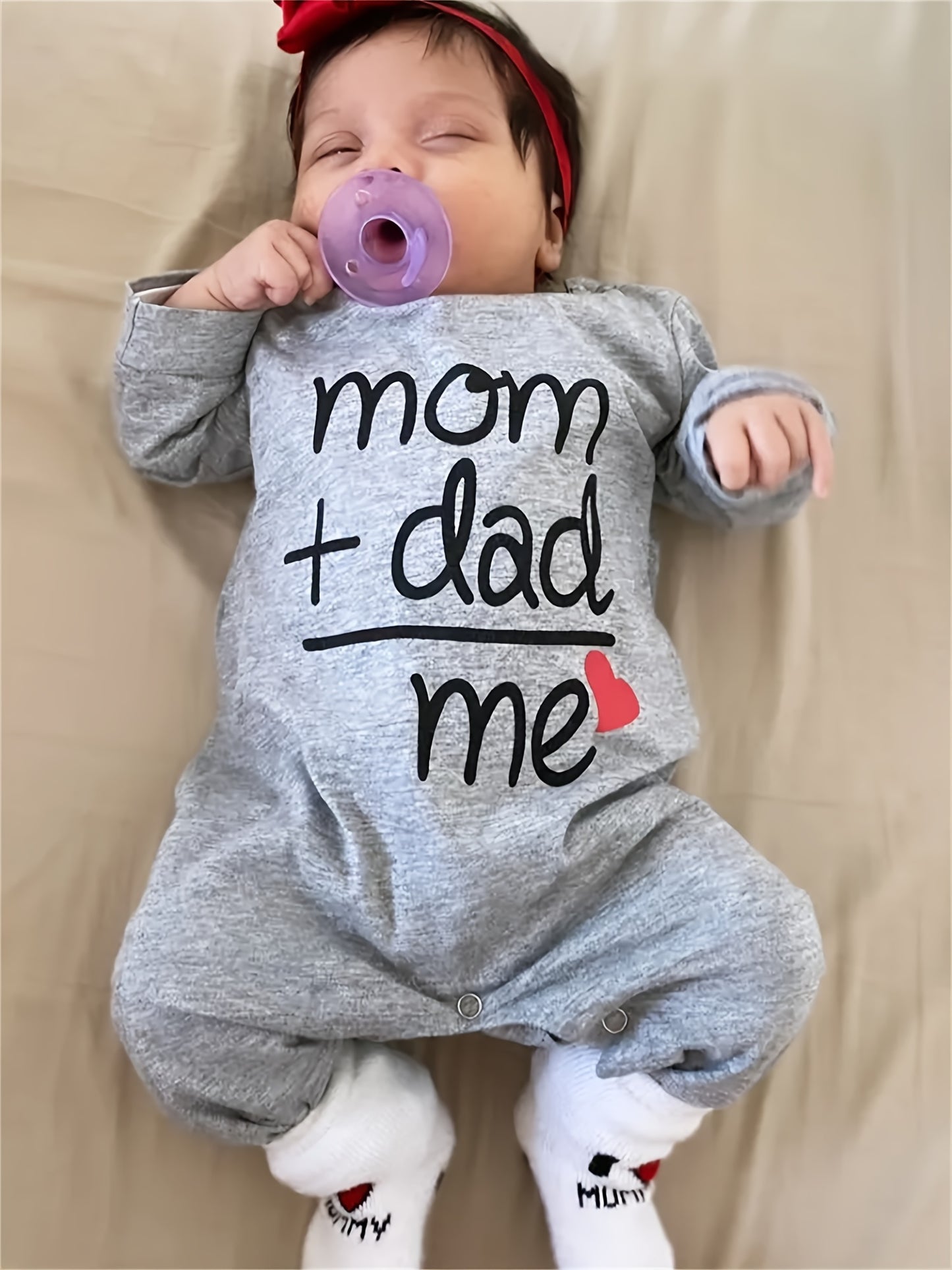 KuKitty Newborn Baby Boy Rompers Infant Girl Long Sleeve Letter Print Jumpsuit