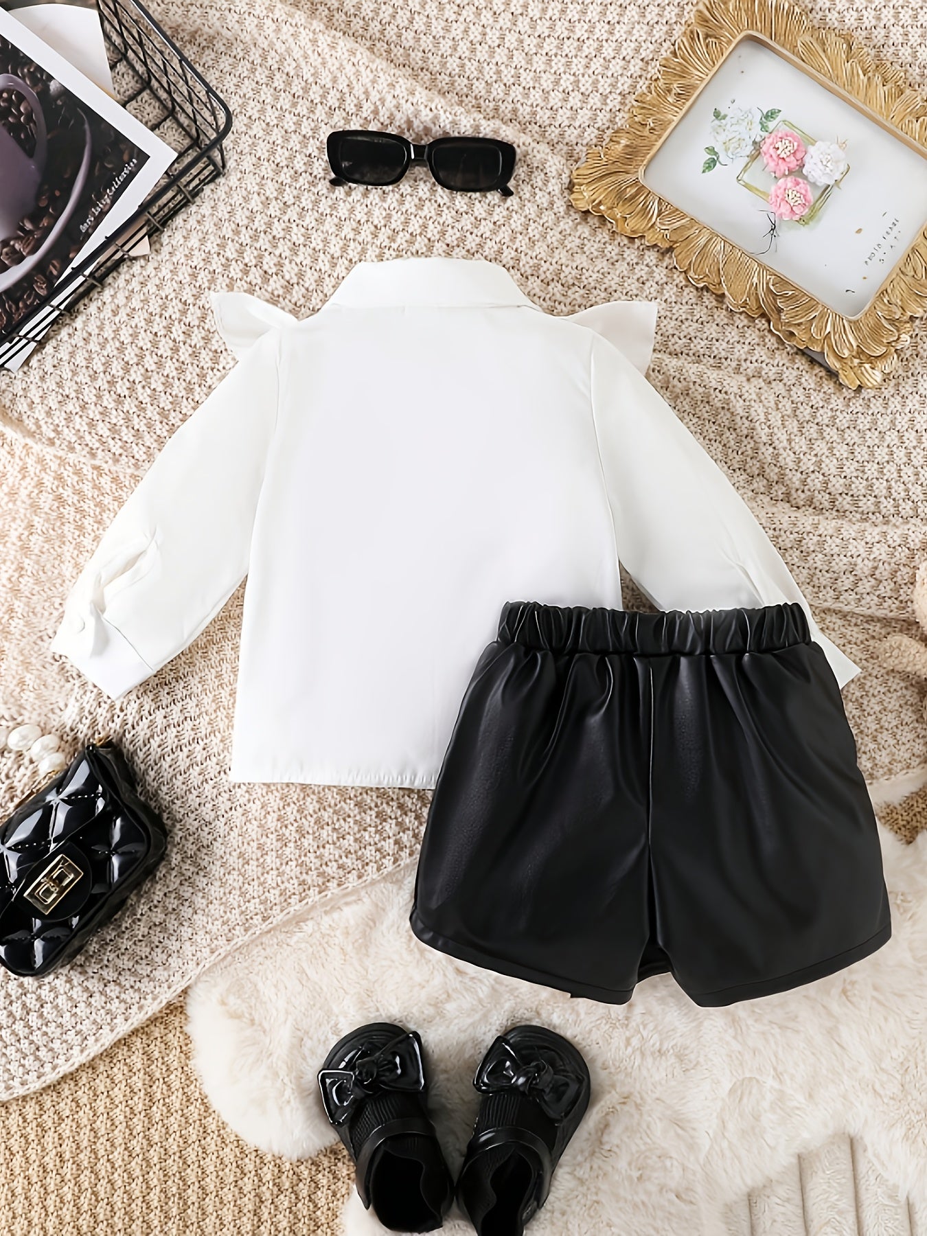 Baby Girl Summer Fashion Two-Piece Top and Skirt Set for Outdoor Adventures