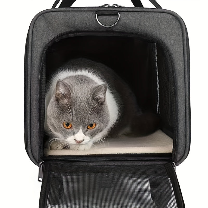 Detachable Pet Travel Case for Cats and Dogs Spacious Folding Design Safe and Comfortable