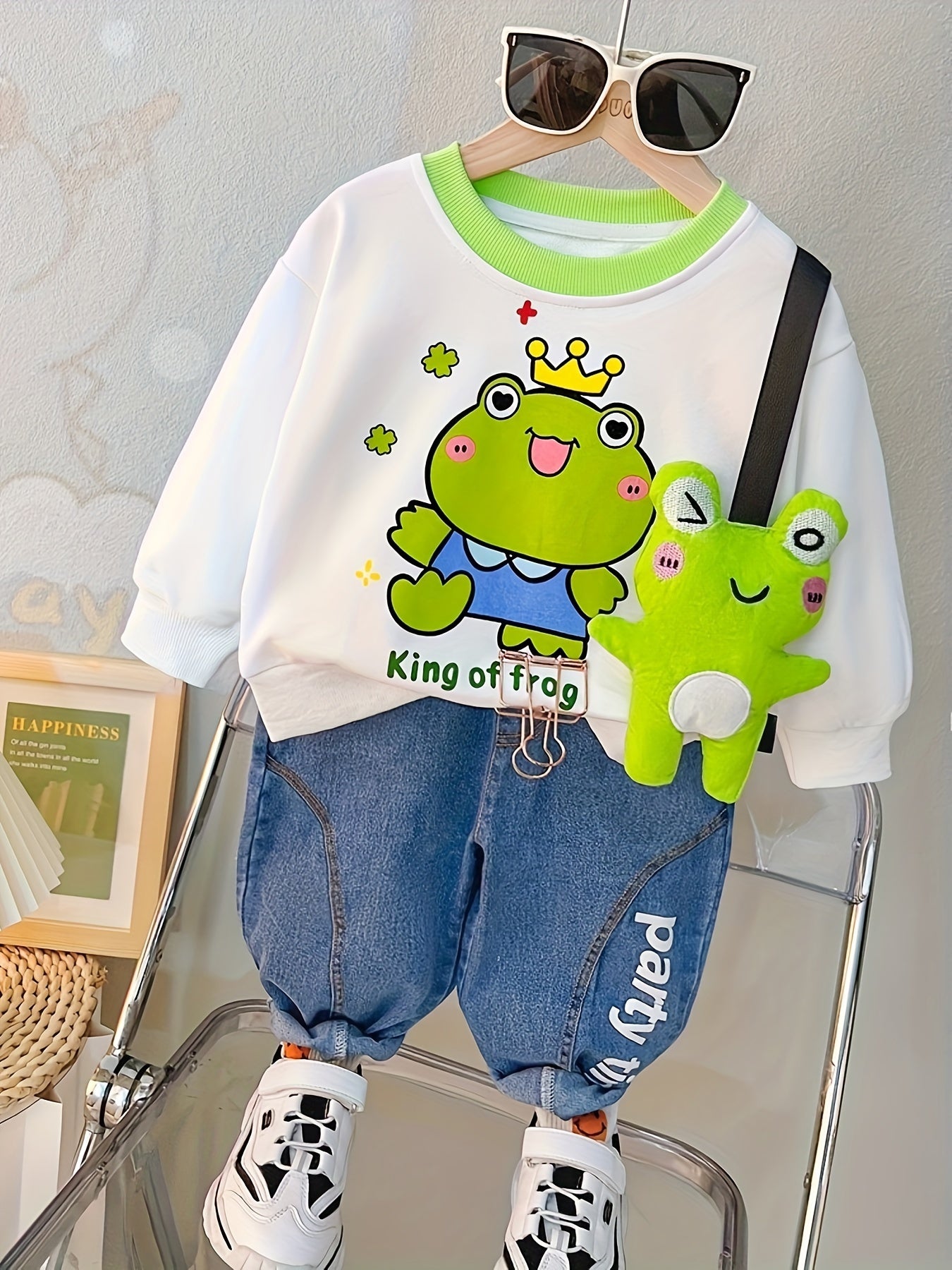 CozyKids 3 Piece Children's Set – Adorable Giraffe Frog Dinosaur Patterns