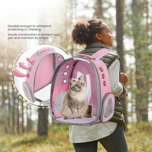 Breathable Cat Backpack Transparent Capsule For Outing