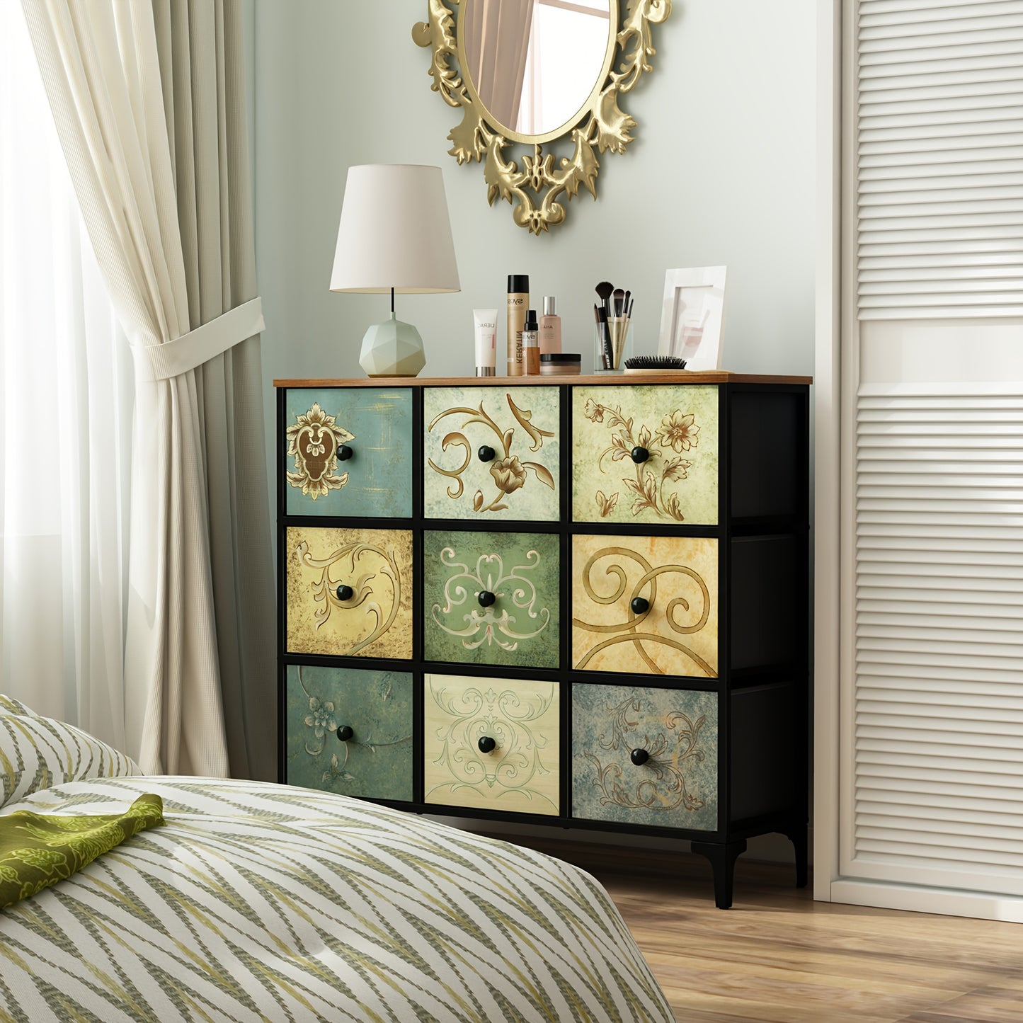 Modern 9 Drawer Dresser for Bedroom and Living Room Stylish Storage Solution
