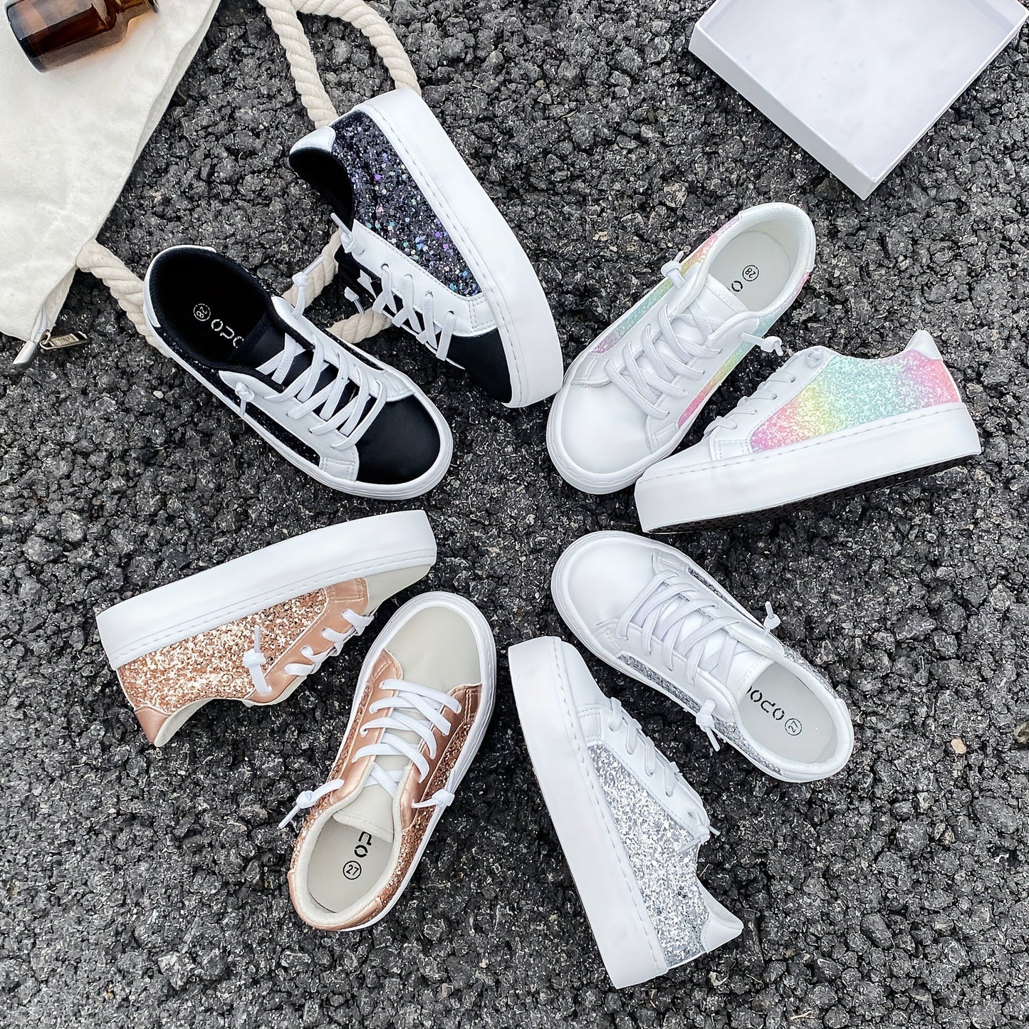 White Canvas Mid-Top Sneakers for Babies Stylish Low-Top Boys and Girls Casual Shoes