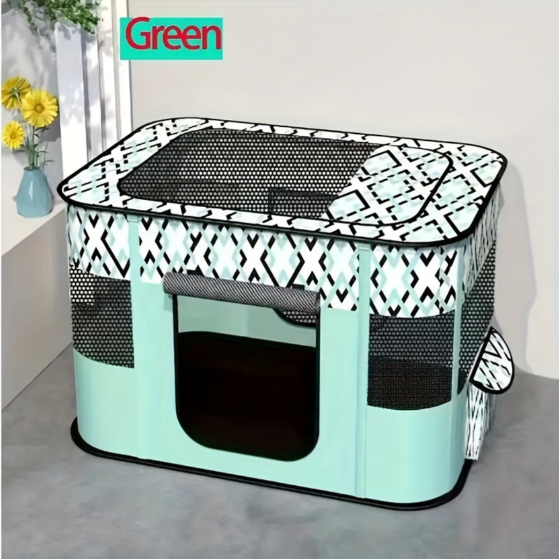 Versatile Large Portable Pet Playpen With Storage Bag For Dogs Cats And Small Animals