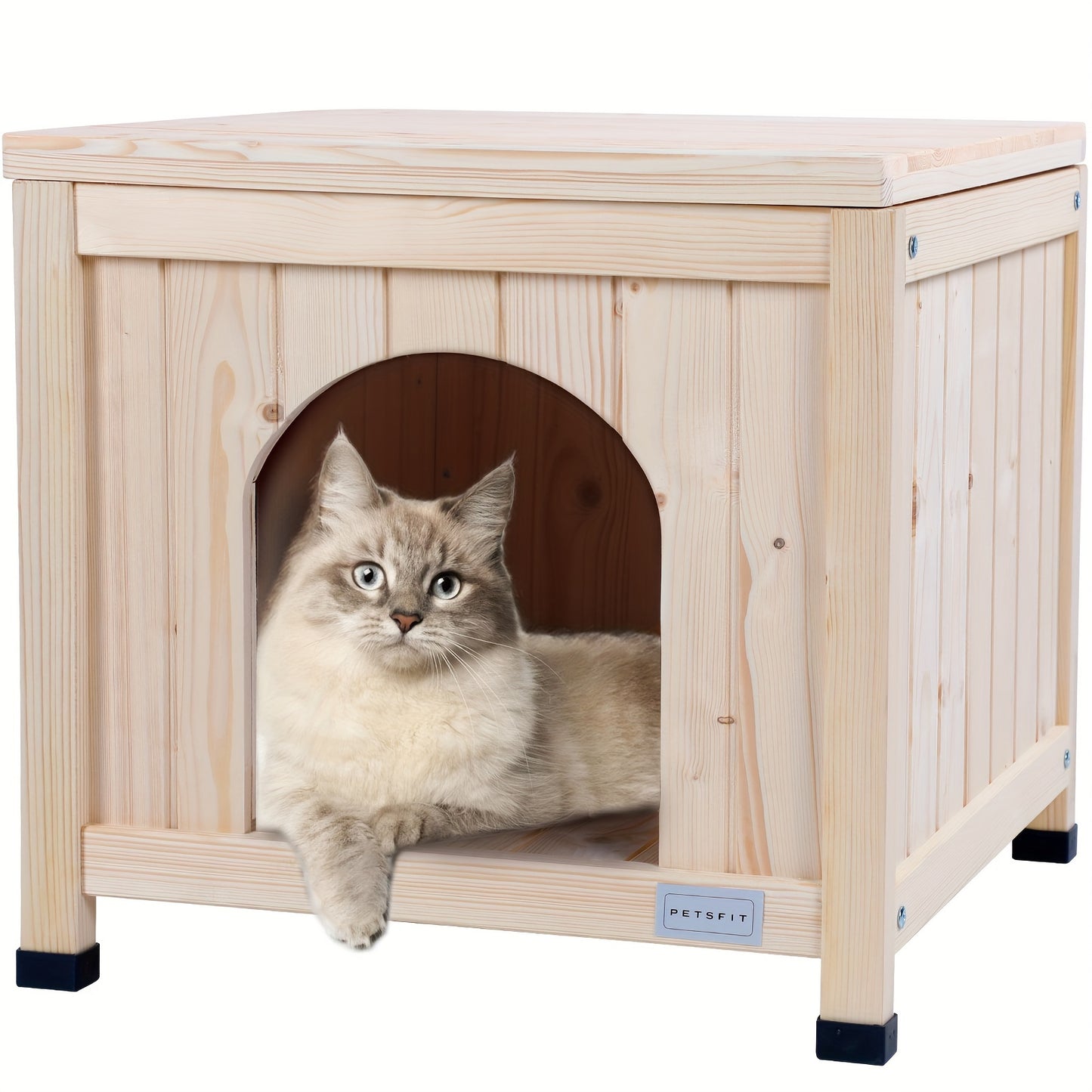 Wooden Indoor Dog House for Small Dogs and Cats Stylish Pet Furniture