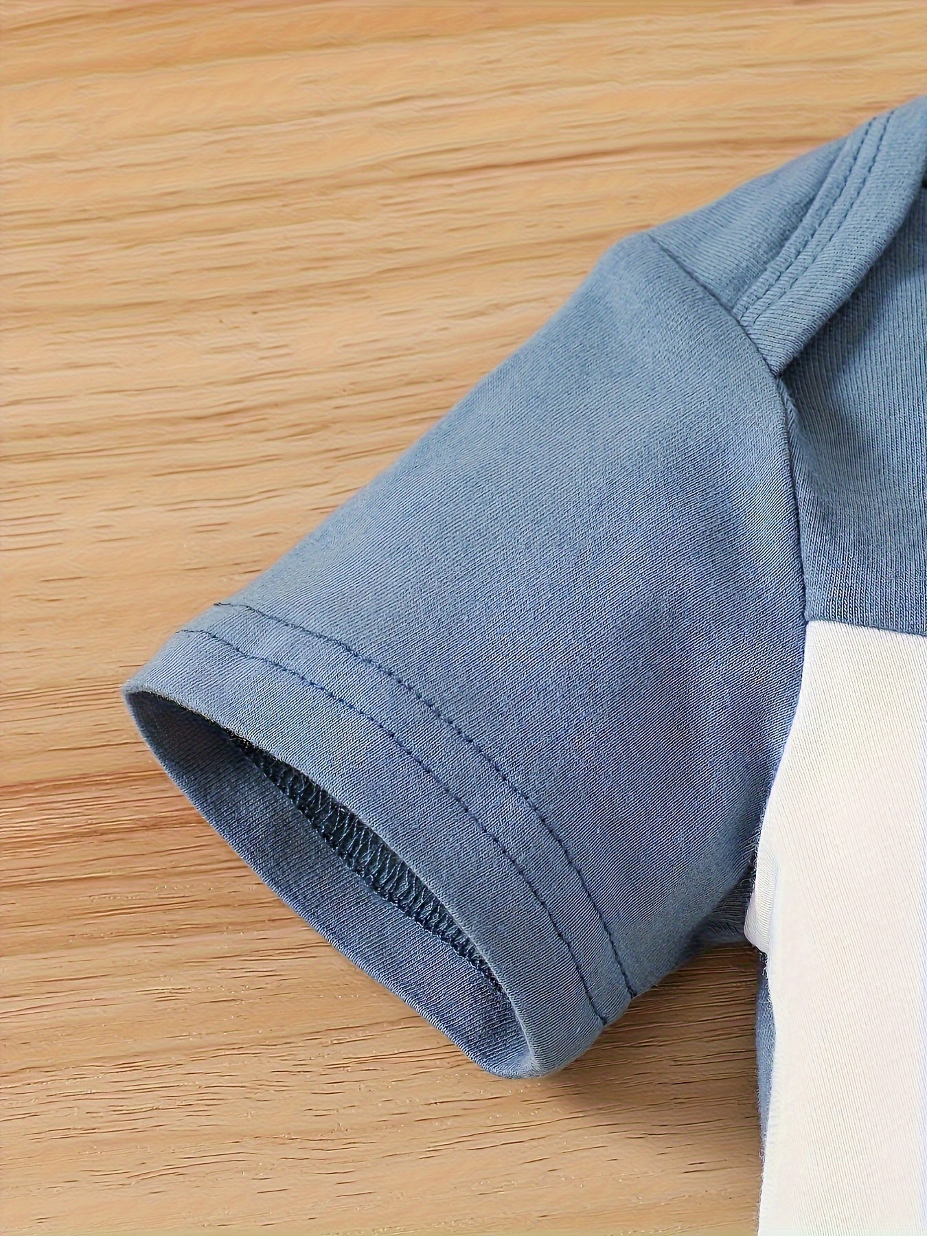 3 pieces of baby boy summer new letter print patchwork jumpsuit shorts and hat set