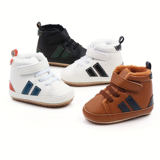 Baby Boys Girls Winter Boots with Non-Slip Rubber Sole and Fleece Lining for First Walkers