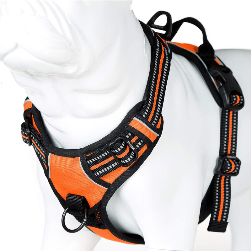 Soft Front Dog Harness Best Reflective No Pull Design with Convenient Handle