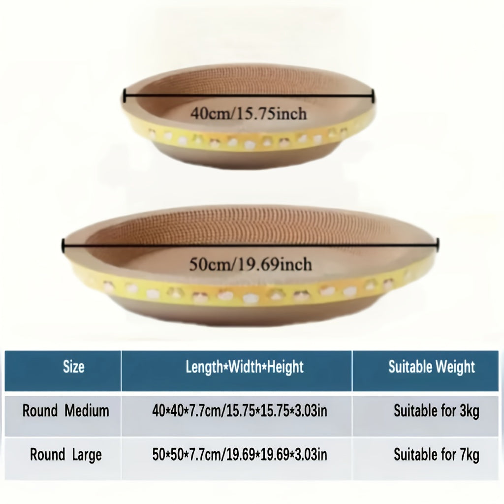 Durable Nest Shaped Cardboard Cat Scratching Pad for Claw Care and Furniture Protection