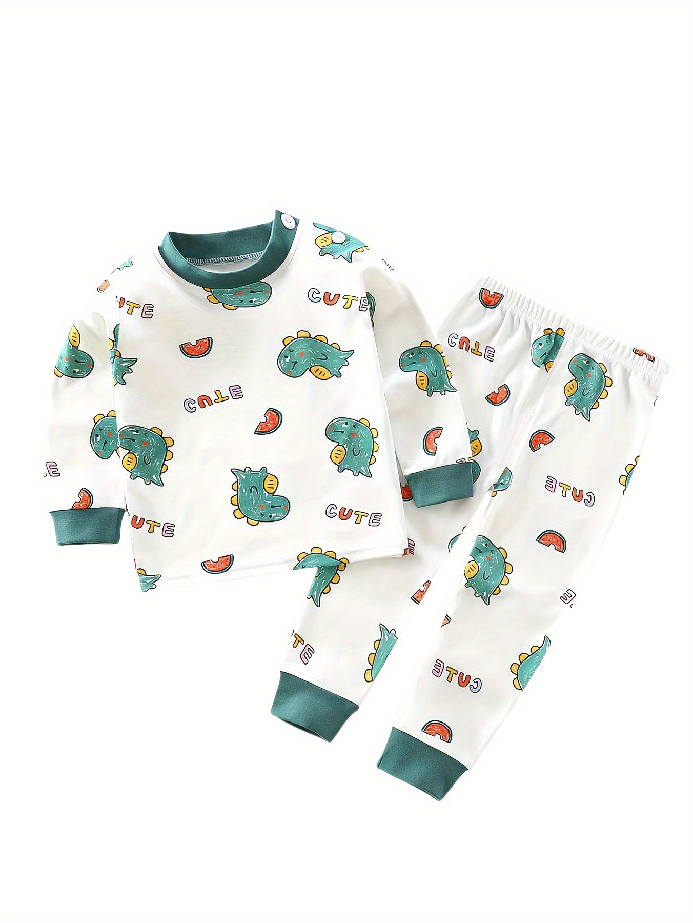 Kids Dinosaur Cotton Suit Set – Soft Breathable Comfort for Autumn and Winter