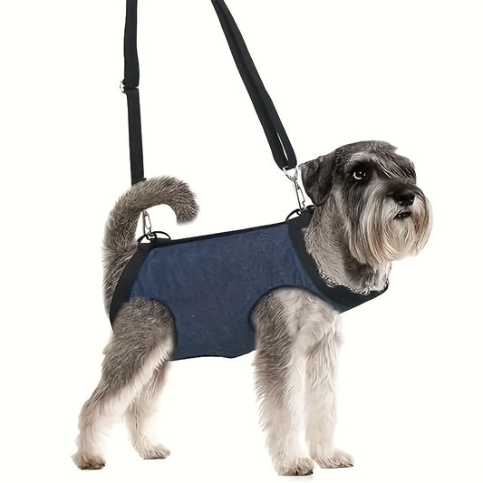 Pet Lifting Vest, Portable Harness For Small Dogs, Pet Harness With Hind Leg Support, Adjustable Breathable Harness For Walking