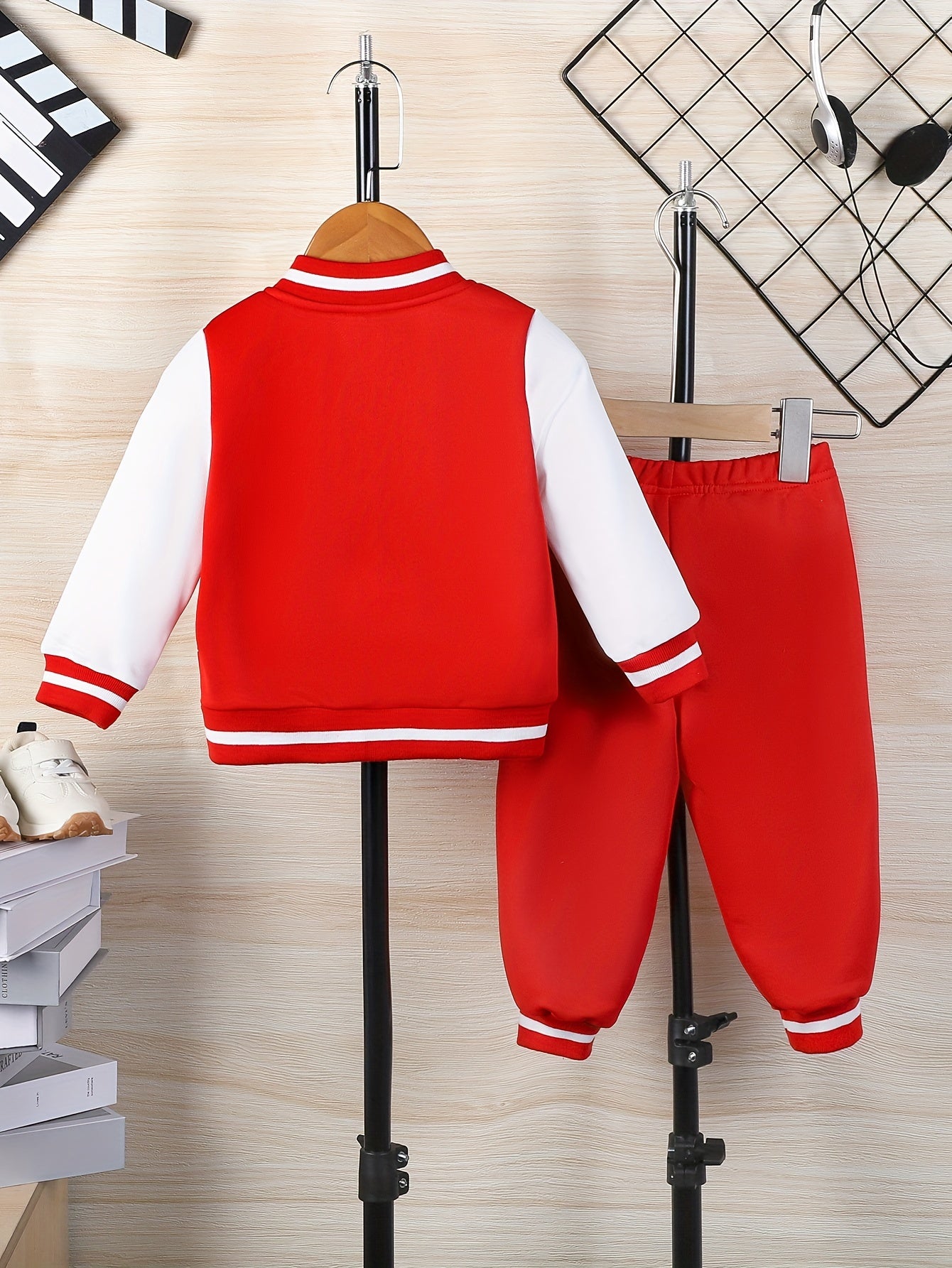 Directional Development of Baby Boy Autumn/Winter Print Two-Piece Top Spider Web Print & Trousers Casual Trousers, for Outdoor