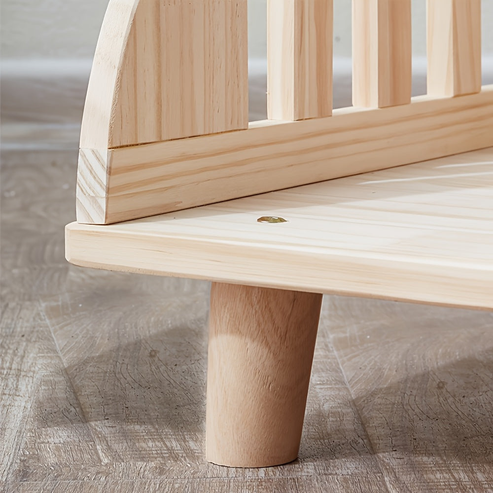 Wooden Cat Bed Sofa Pet Kennel Set with Mattress for Extra Small Dogs and Cats