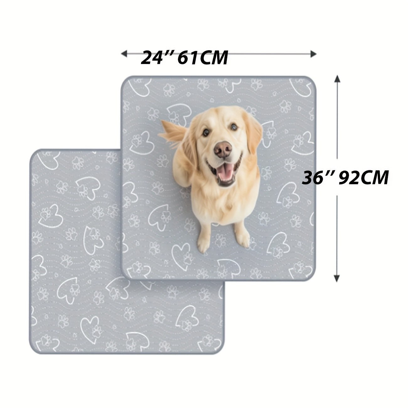 Comfortable Non-Slip Washable Pet Mat for Dogs Extra Large Reusable Odor-Resistant Pads