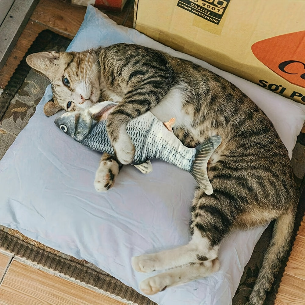 Interactive Floppy Fish Cat Toy Realistic Dancing Wiggle Gift for All Breeds