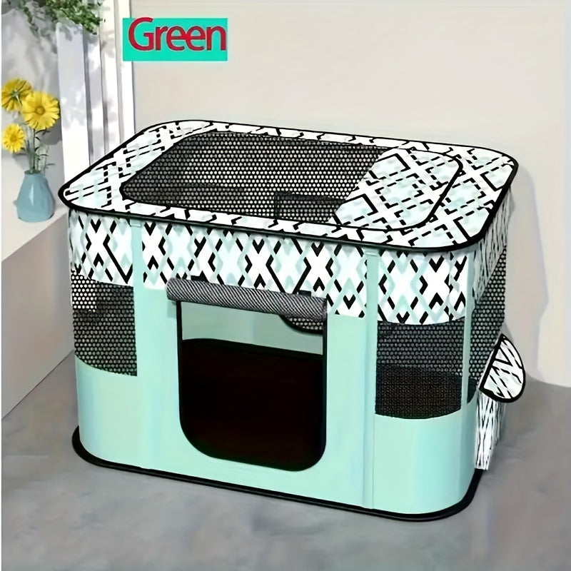 Versatile Large Portable Pet Playpen With Storage Bag For Dogs Cats And Small Animals