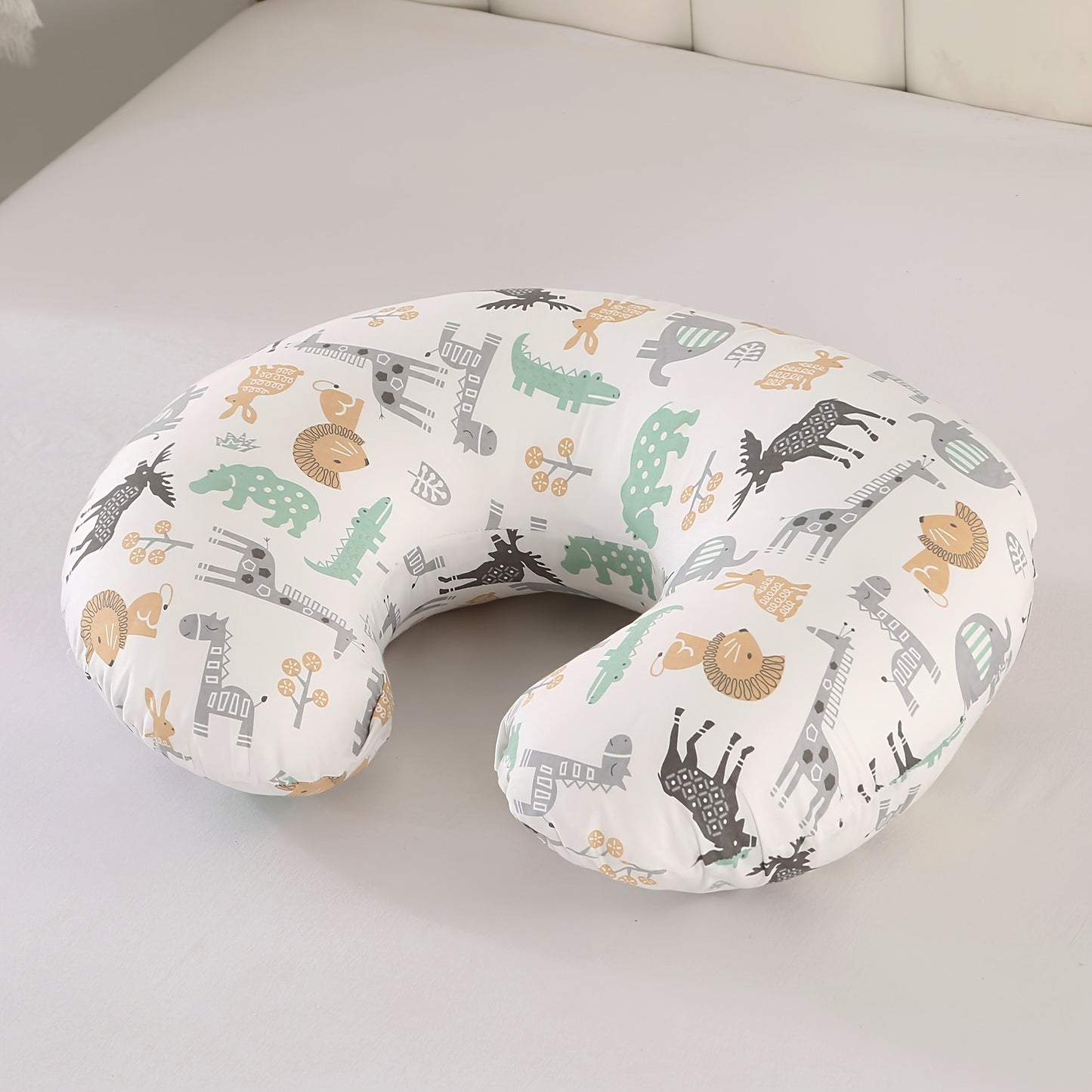 C Shaped Multifunctional Breastfeeding Pillow with Removable Pillowcase for Newborns
