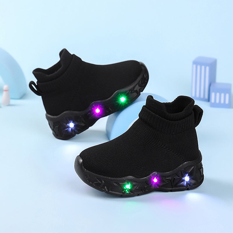 Trendy Classic Light-Up Sneakers for Boys and Girls Comfortable Non-Slip Stylish Shoes