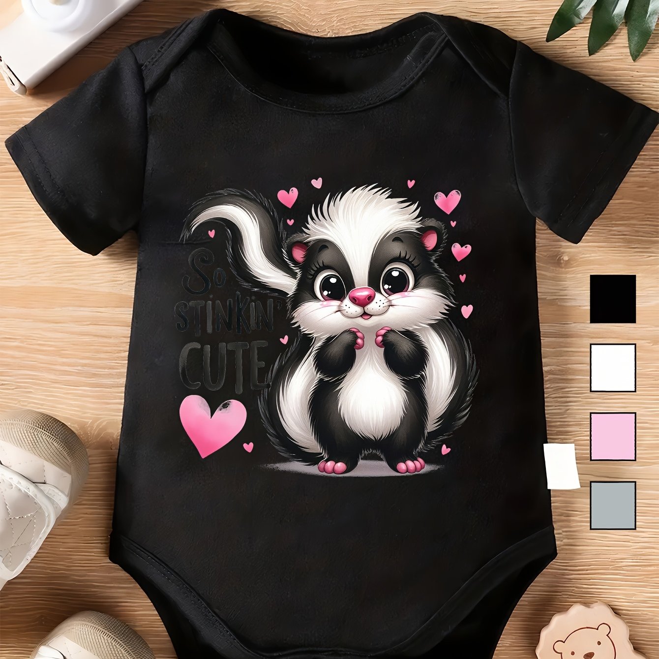 Cute Animal Print Baby Onesie for Spring and Summer 0-12 Months Soft Cotton Outfit