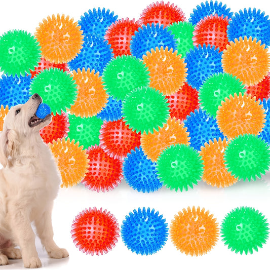 36 Piece Squeaky Dog Balls Interactive Chew Toys for Small Dogs Perfect for Puppy Lovers