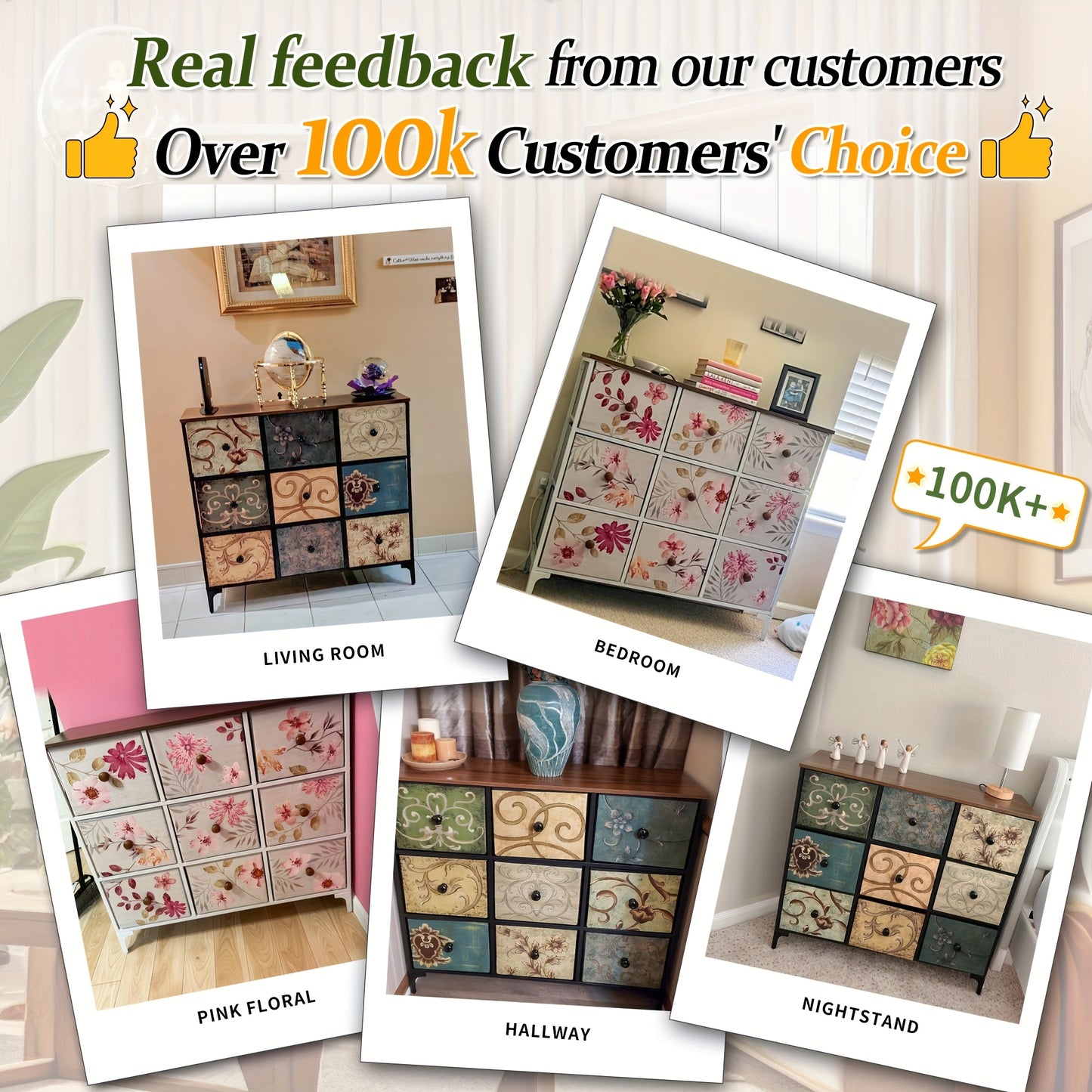 Modern 9 Drawer Dresser for Bedroom and Living Room Stylish Storage Solution