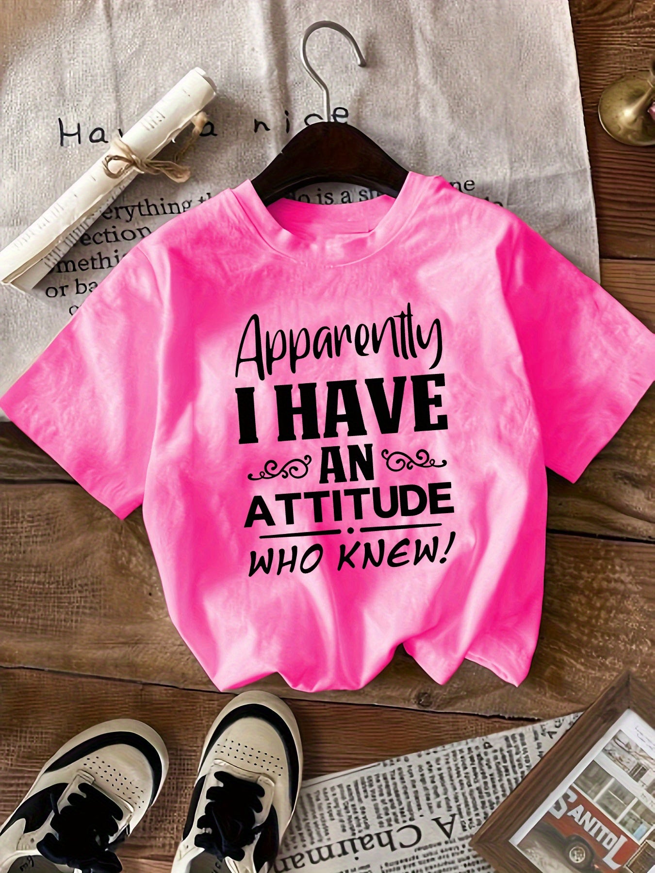 3pcs New Summer Girl Each Shirt Has Unique Saying Short Sleeved 100% Cotton T-shirt Comfy Casual Tees For Girls