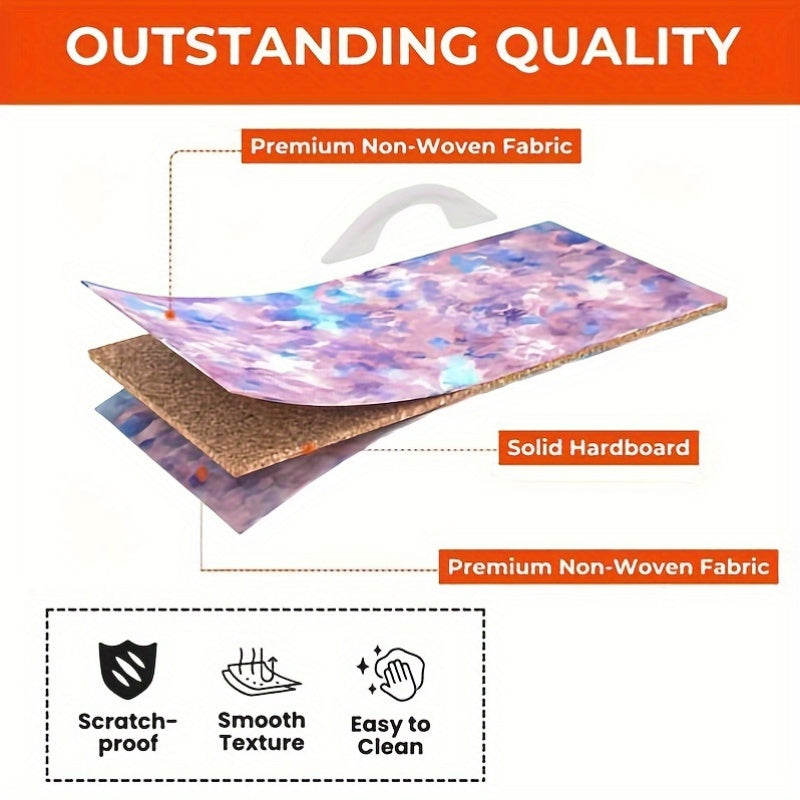 Compact Fabric Dresser Organizer with Drawers in Tie-Dye Purple Design for Stylish Storage