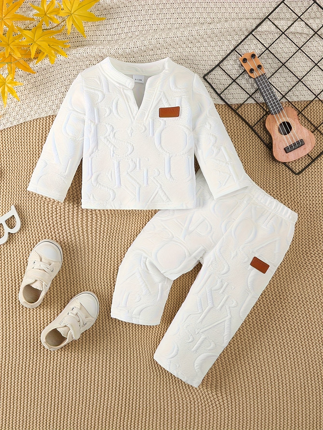Korean Style Boys' Autumn New Arrival Long Sleeve Pants Casual Two-Piece Set, Perfect for Outdoor, Perfect for Outdoor