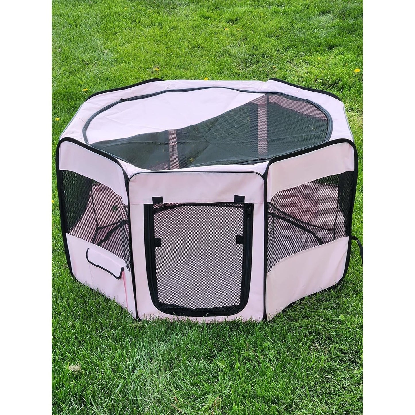 Portable Pet Playpen 45 Inch Large Puppy Kennel for Dogs and Cats Easy Storage Design