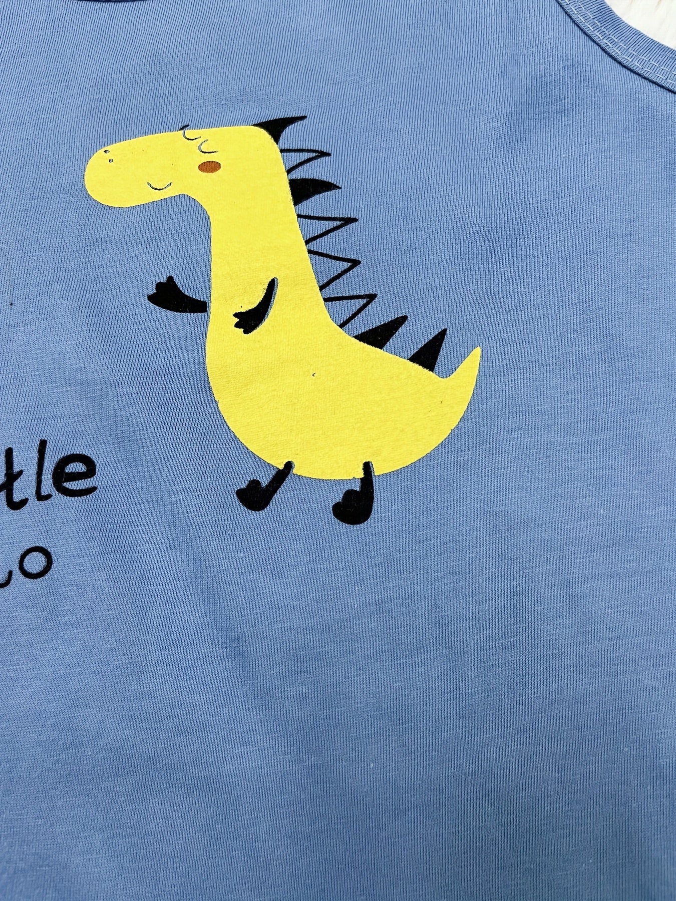 DinoPlay Cartoon Excavator Suit – Comfortable Summer Outfit for Boys