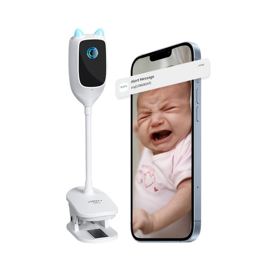 2K Indoor Smart Baby Monitor Camera With Sleep Tracking Cry Detection Night Vision Audio