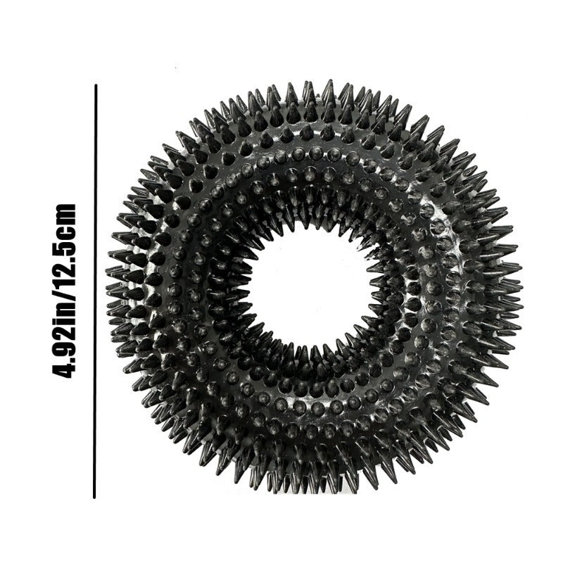 Pack of 4 Non-toxic Rubber Dog Cat Squeaky Chew Toys for All Breeds and Fetch Fun