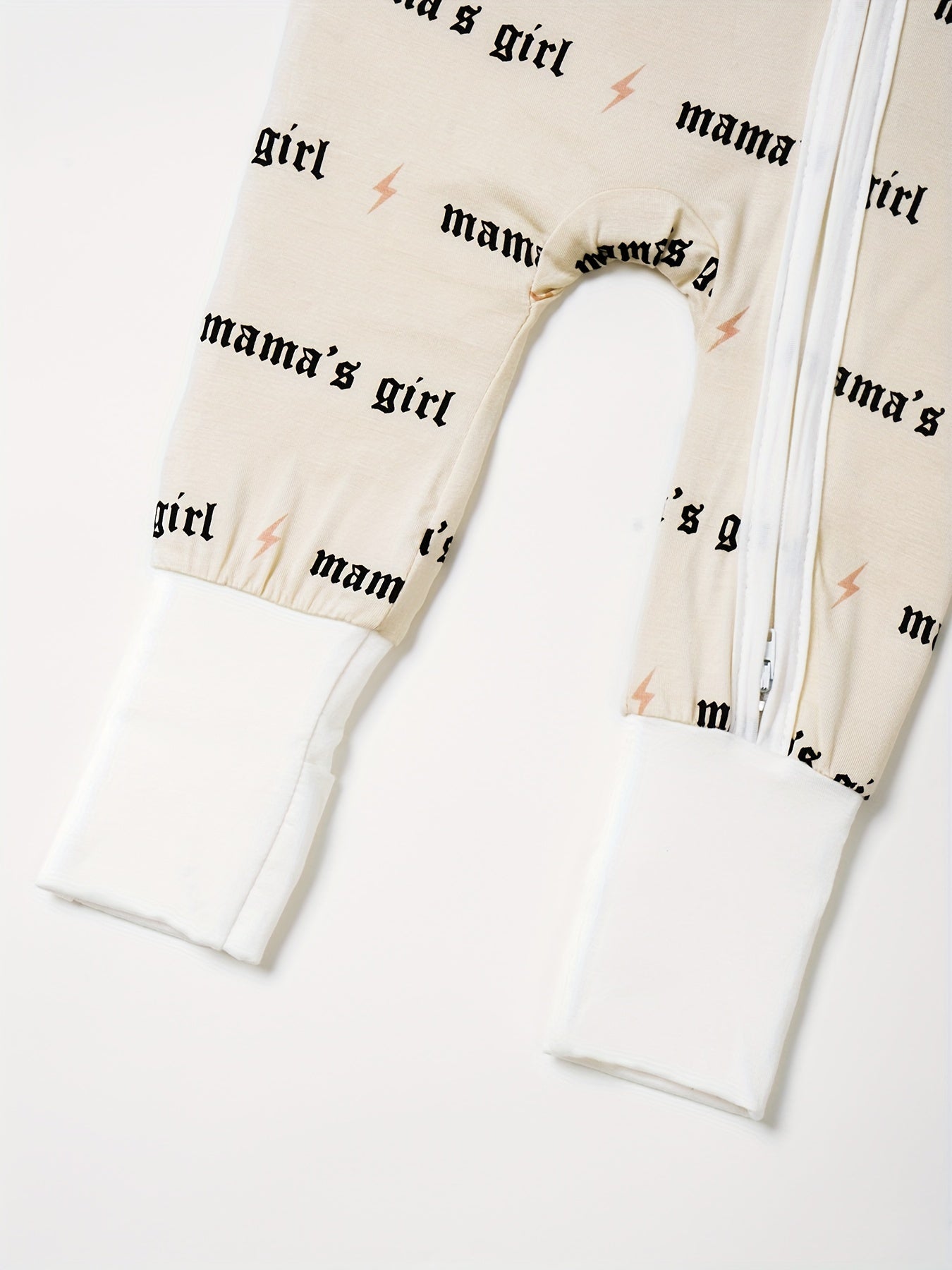 [Bamboo Casual Romper] Bamboo Fiber Long Sleeve Full Print Casual Romper, Baby's MAMA'S GIRL | Toddler & Infant Girl's Footie