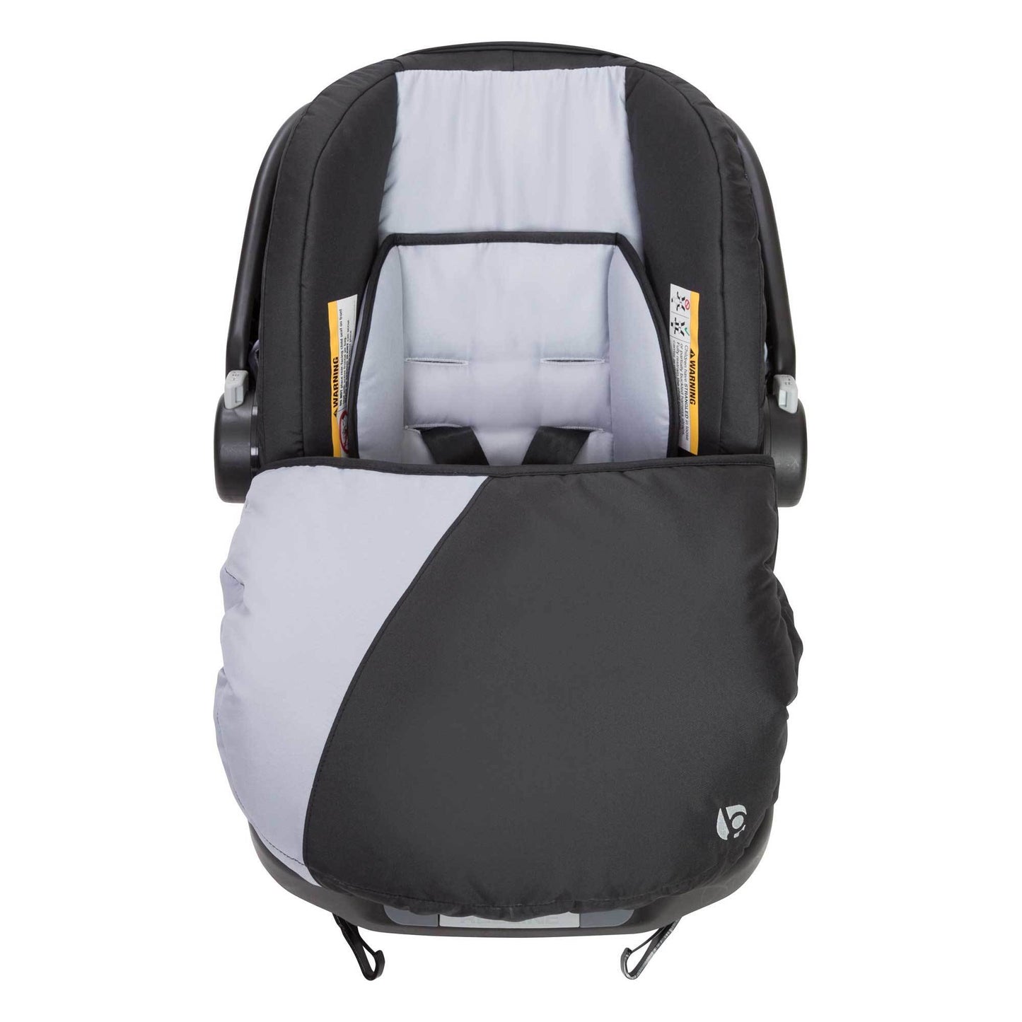 Ally Newborn Baby Infant Car Seat Carrier Travel System with Harness and Extra Cozy Cover for Babies Up to 35 Pounds, Stormy