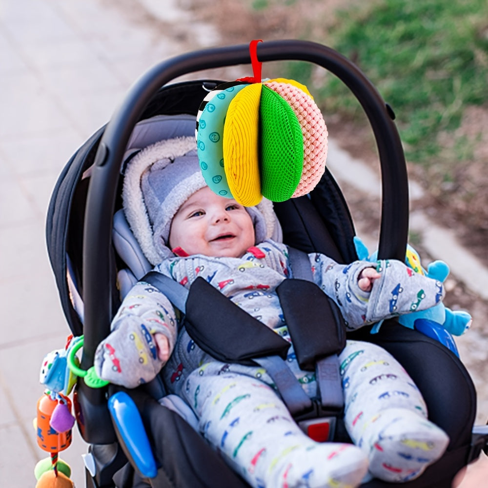 8-in-1 Rainbow Sensory Balls for Infants and Toddlers with Tactile Textures and Sounds