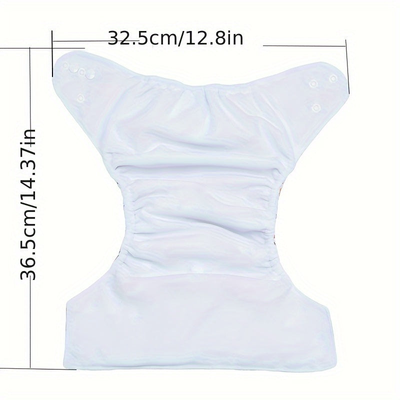 Reusable Cloth Diaper Set 6 Pieces Adjustable Leak Proof Maternity Bag for Babies 0-3 Years
