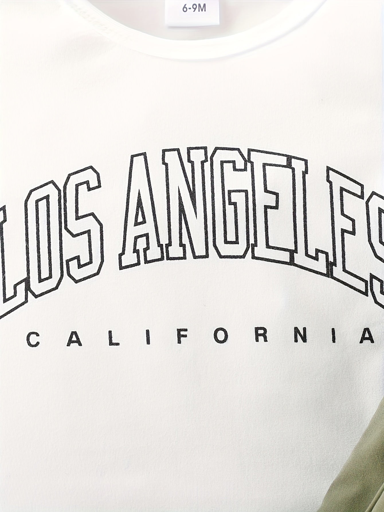 Three-Piece Short Sleeve Set with Letter Prints for Boys Infants Perfect for Spring Summer