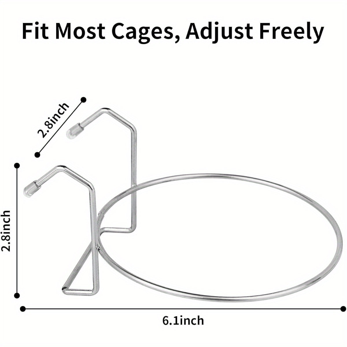 Hanging Stainless Steel Water Bowls for Small Dogs and Cats No Spill Design 8oz Set