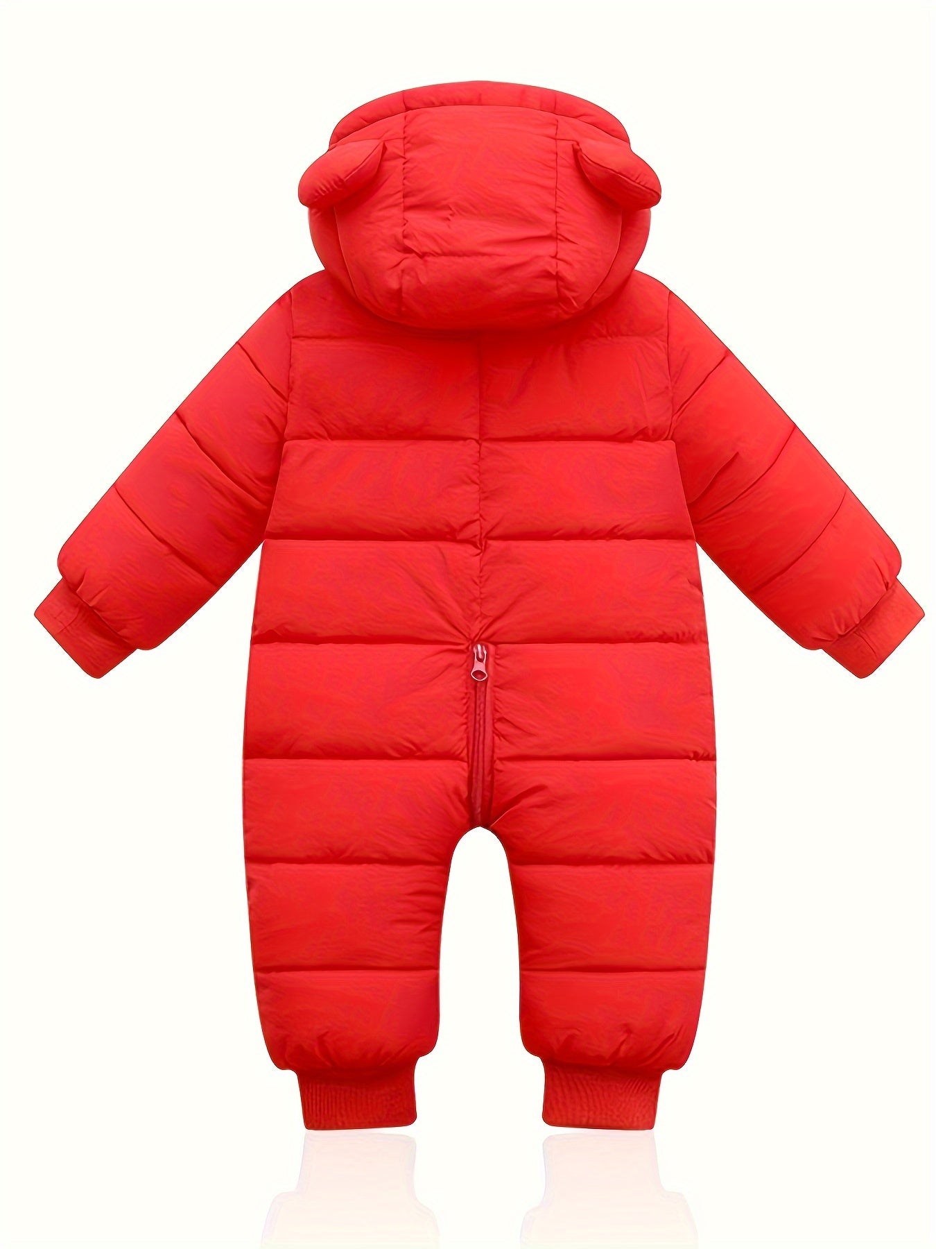 Hooded Snowsuit Baby Boys Girls Infant Winter Coat Zipper