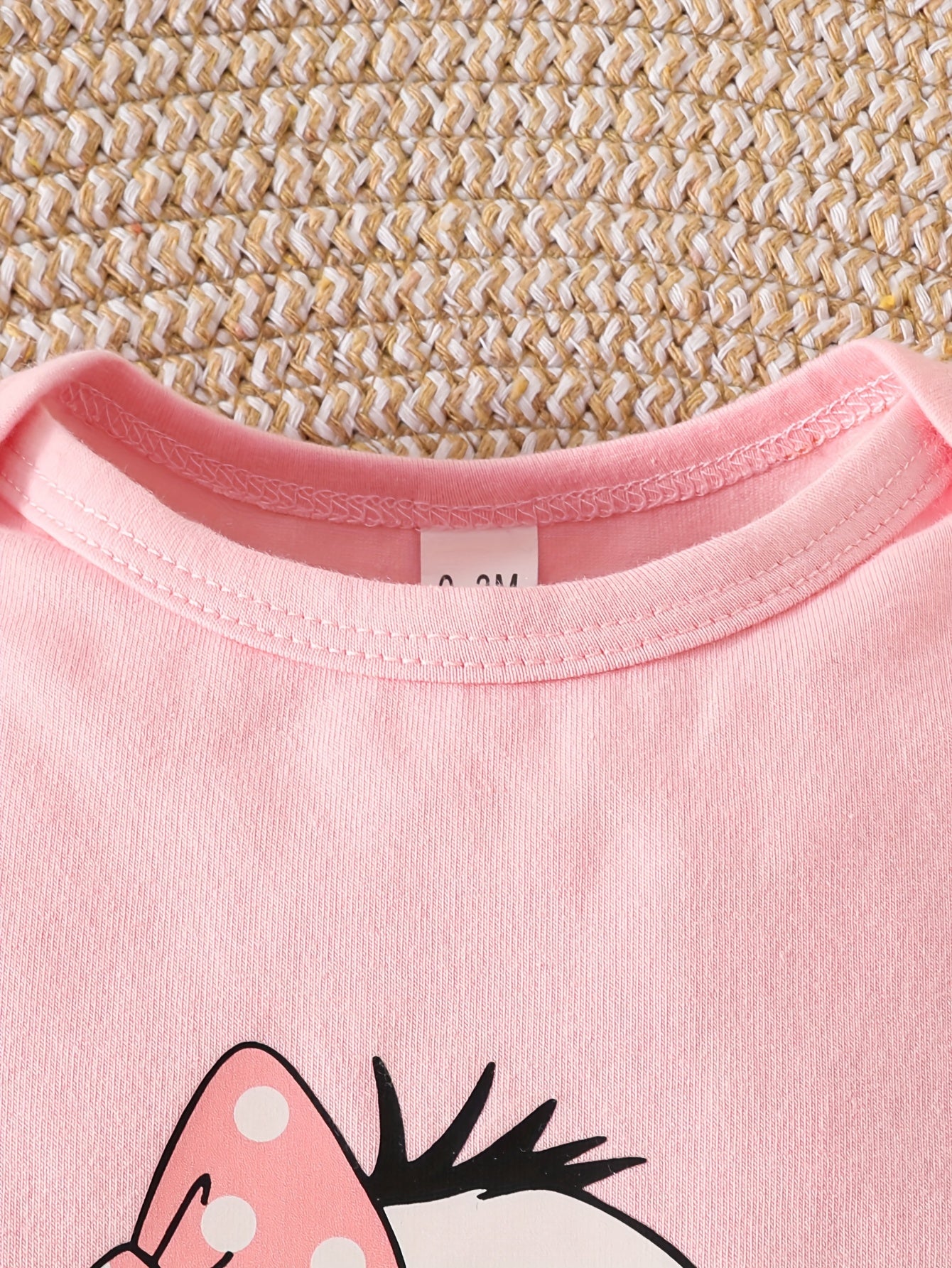 2pcs Newborn Baby Girls Romper Elephant Print Long Sleeve Ruffle Footed Jumpsuit Infant Outfits