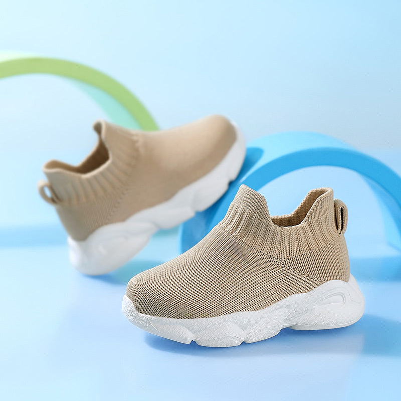 2025 Unisex Youngsters Slip-On Sneakers Lightweight Breathable Fabric All-Season Shoes