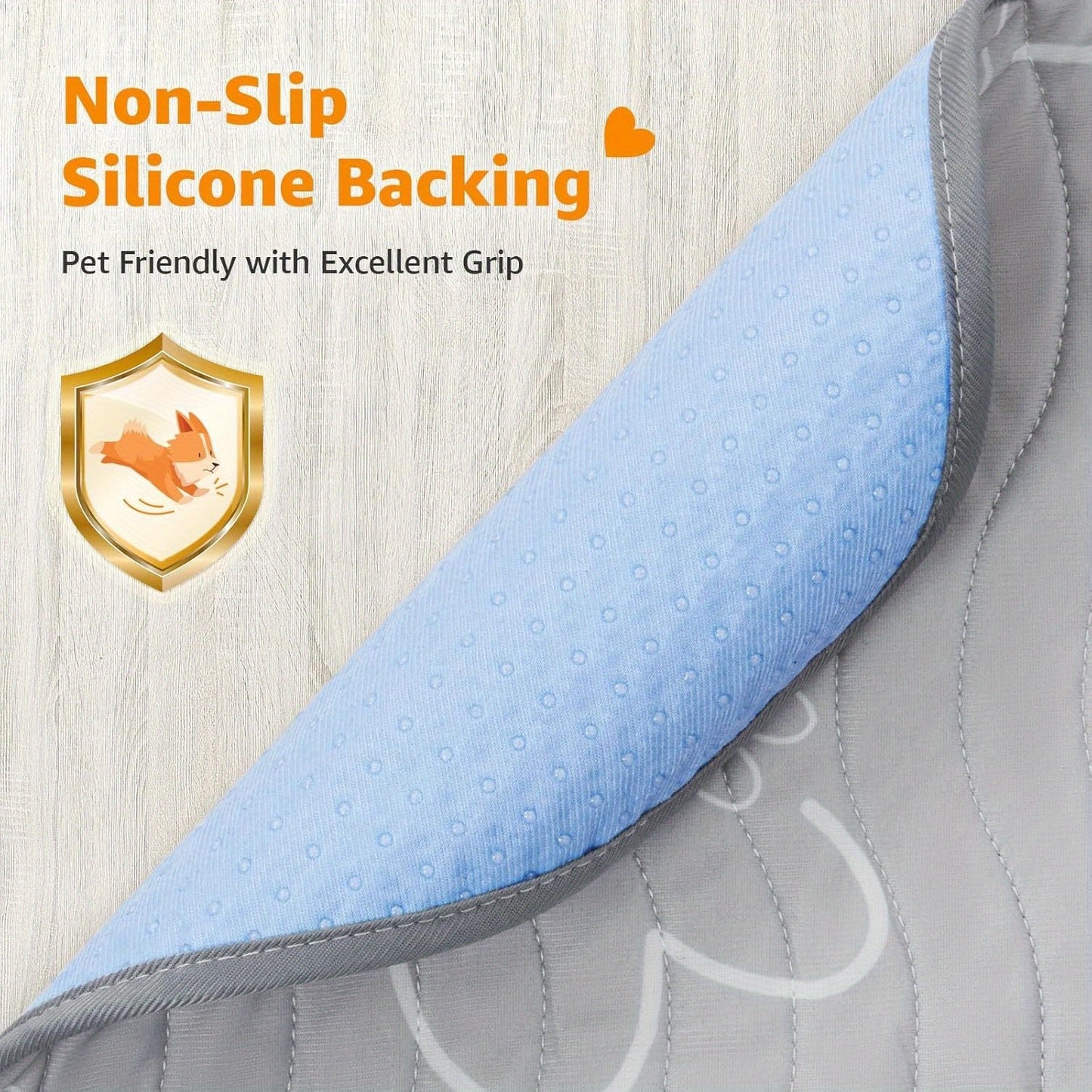 Comfortable Non-Slip Washable Pet Mat for Dogs Extra Large Reusable Odor-Resistant Pads