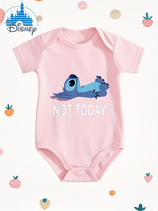 Disney Lilo Stitch Not Today Stitch Baby Jumpsuit for Infants and Toddlers Outdoors