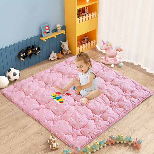 Foldable 50 X 50 Inch Baby Play Cover Portable Activity Mat Perfect For Playpen Use