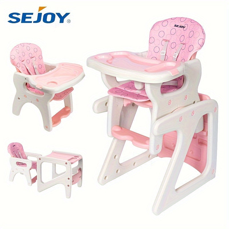 Children's Dining Chair 3-in-1 Multifunctional Baby Dining Chair Dining Chair Seat Convertible Play Seat Booster Toddler with Tray, As Halloween, Chrismas Gift