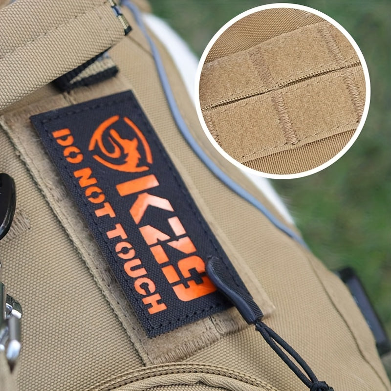 Tactical Dog Harness for Medium & Large Dogs Heavy Duty No Pull Dog Harness with Handle And Poop Bag Holder Pocket Adjustable Reflective German Shepherd Big Size Dog Vest for Training, Walking, Hiking